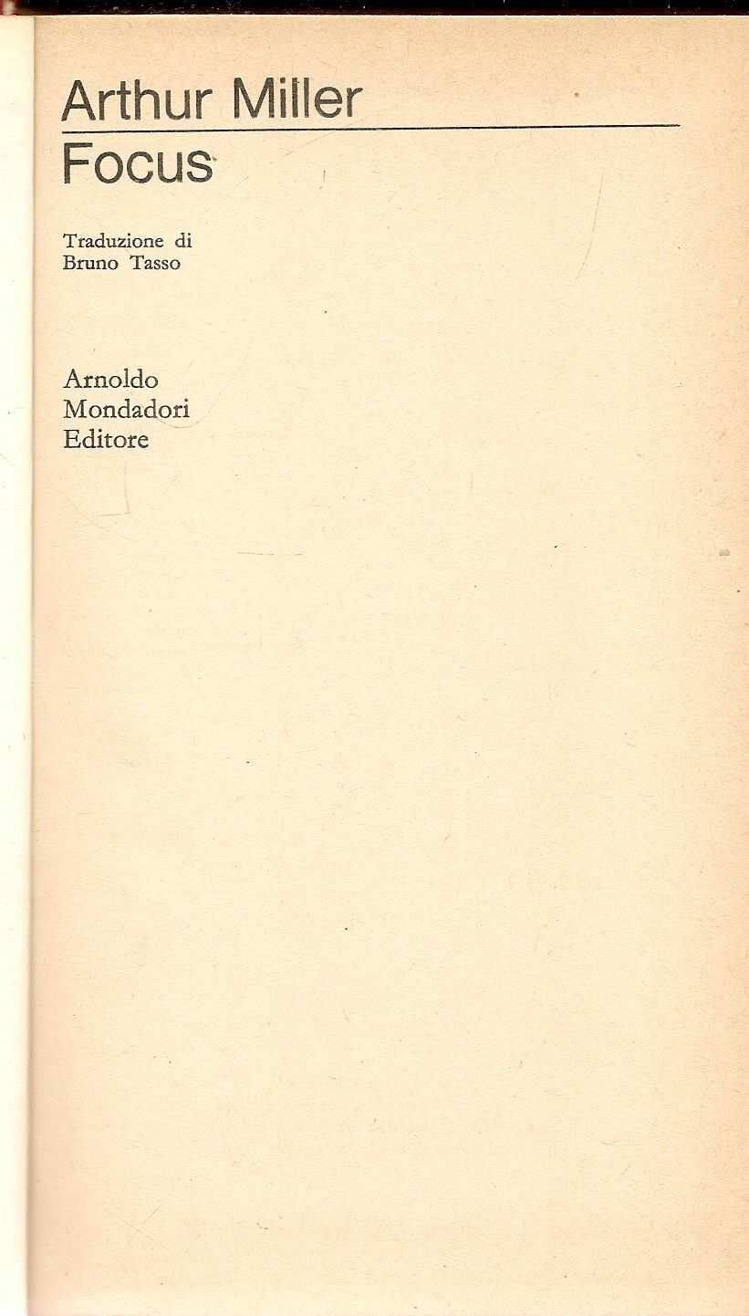 FOCUS - ARTHUR MILLER