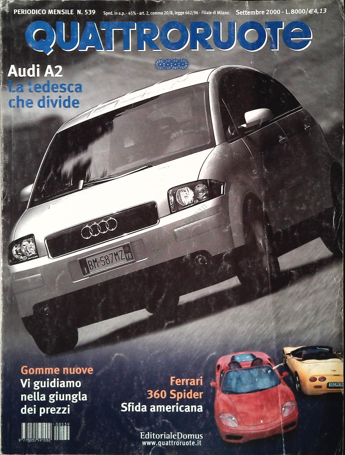 QUATTRORUOTE N. 539 - SETTEMBRE 2000