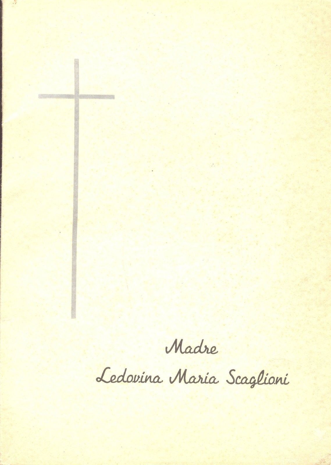 MADRE LEDOVINA MARIA SCAGLIONI