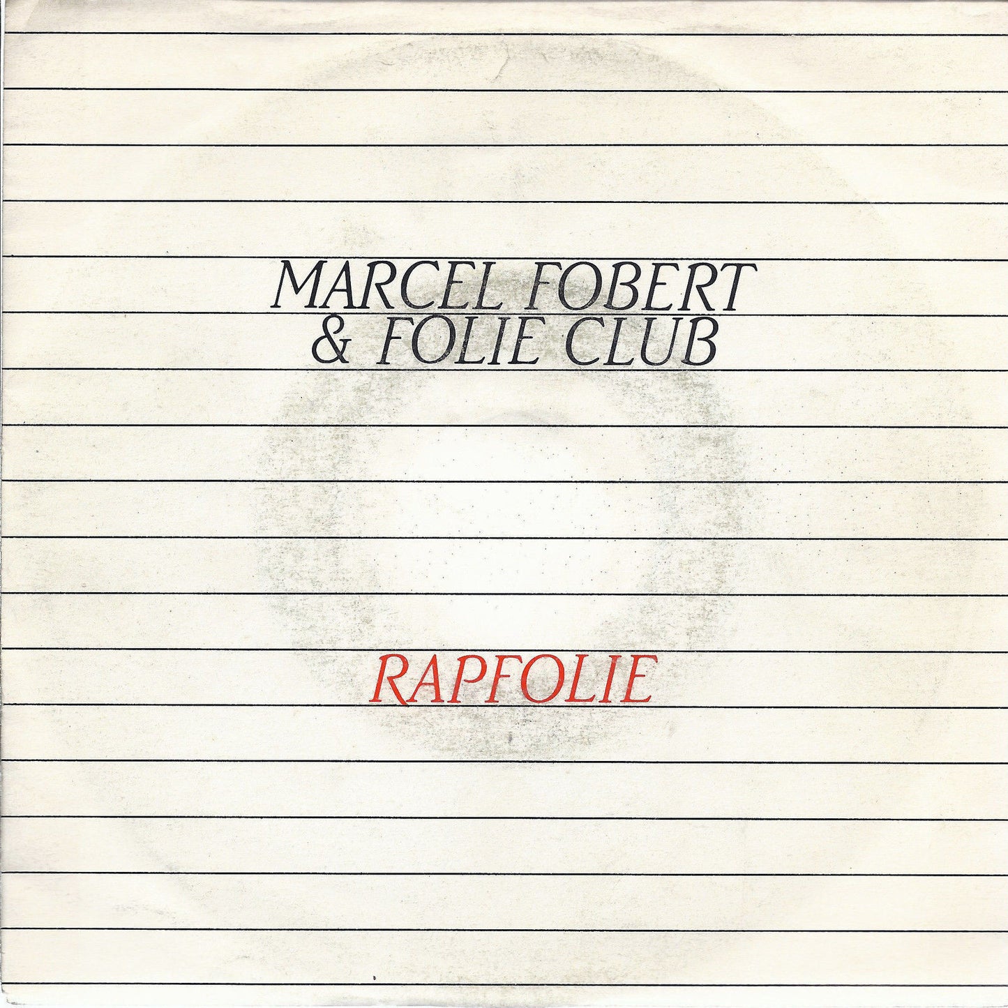 RAPFOLIE vocal - instrumental # MARCEL FOBERT & FOLIE CLUB