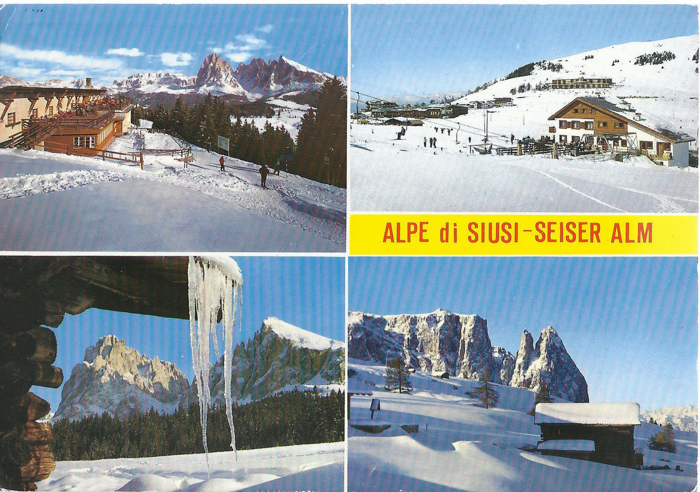 ALPE DI SIUSI - SEISER ALM - 4 VEDUTE - V 1980 - FG