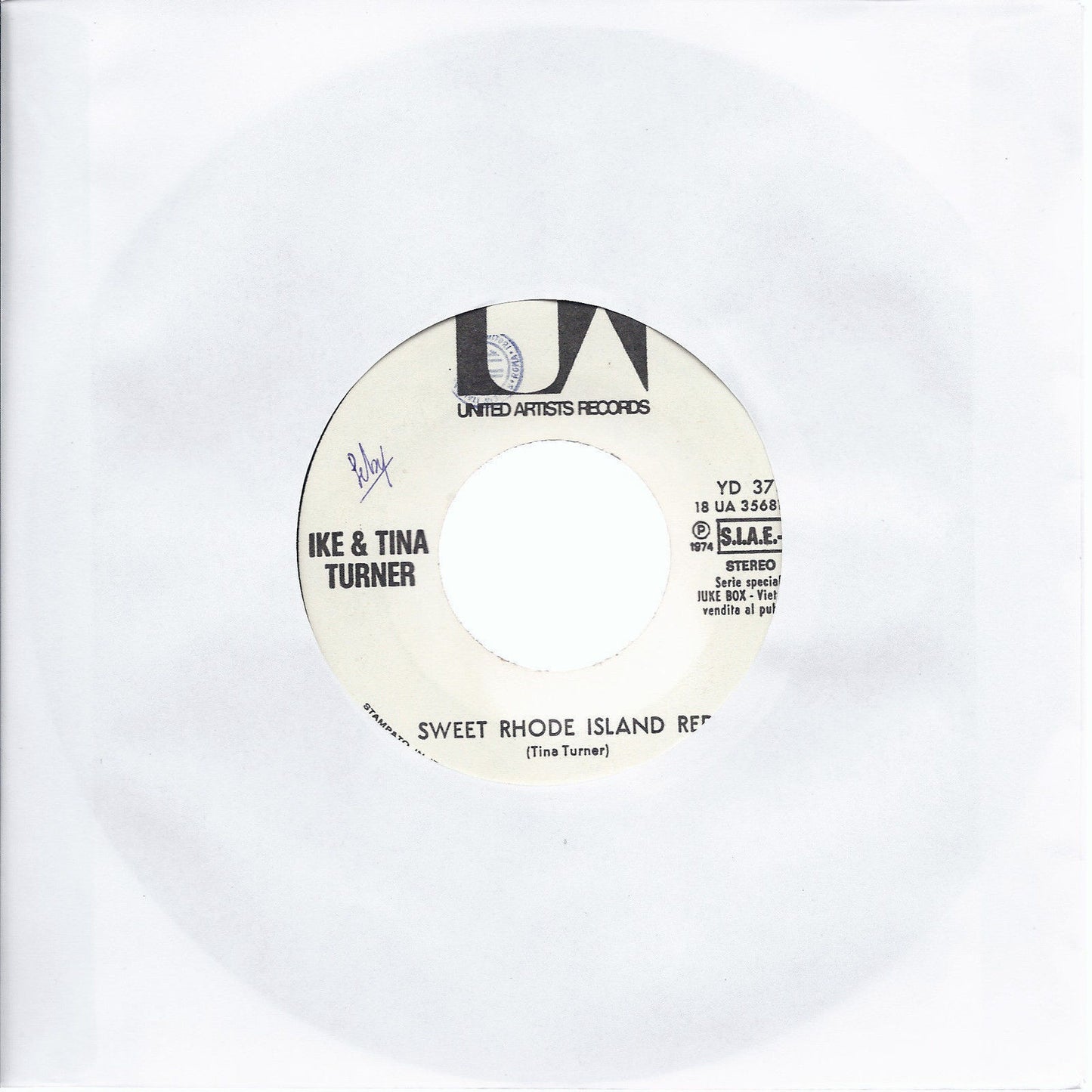 SWEET RHODE ISLAND RED # IKE & TINA TURNER - SIGNORA MIA # SANDRO GIACOBBE - J.B