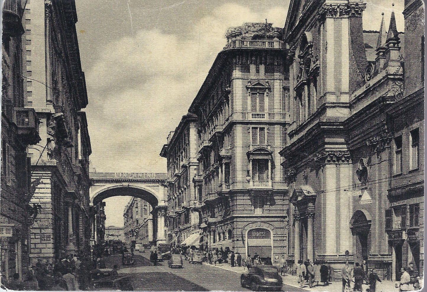 GENOVA - VIA XX SETTEMBRE - V 1959 - FG - animata