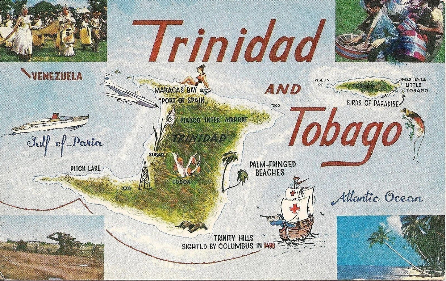 TRINIDAD AND TOBAGO - 4 VEDUTINE - V1969