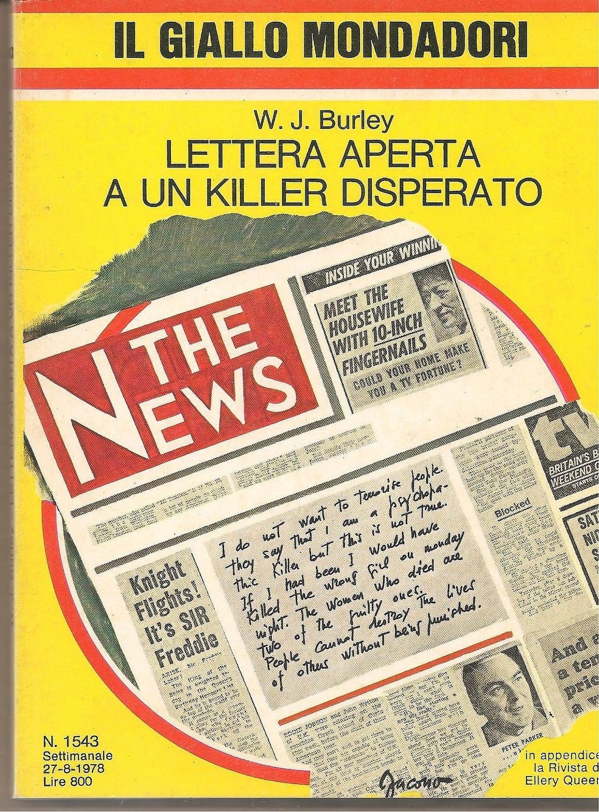 LETTERA APERTA A UN KILLER DISPERATO - W.J. BURLEY