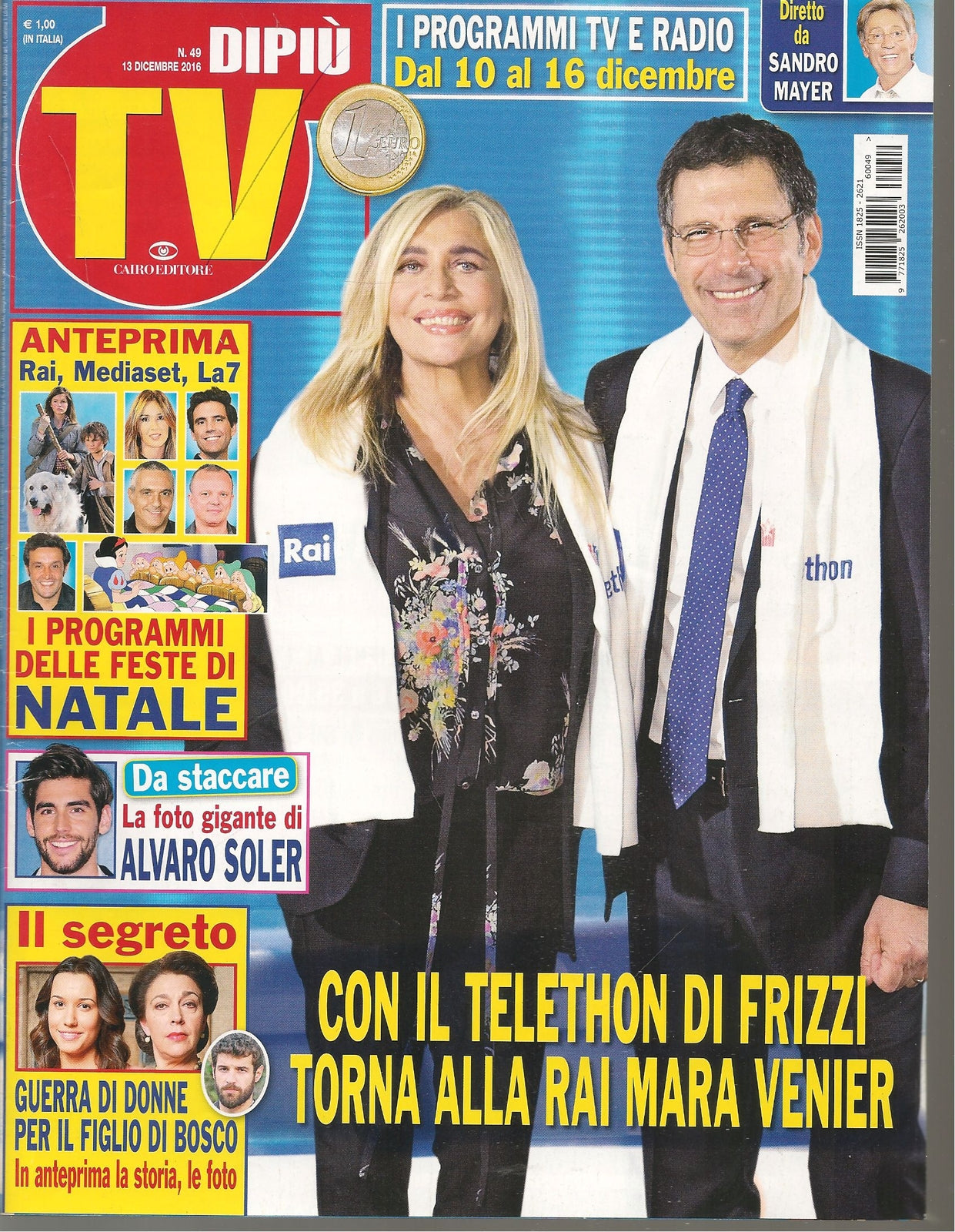DIPIU' TV N. 49 - 13 DICEMBRE 2016 FRIZZI MARA VENIER ALVARO SOLER