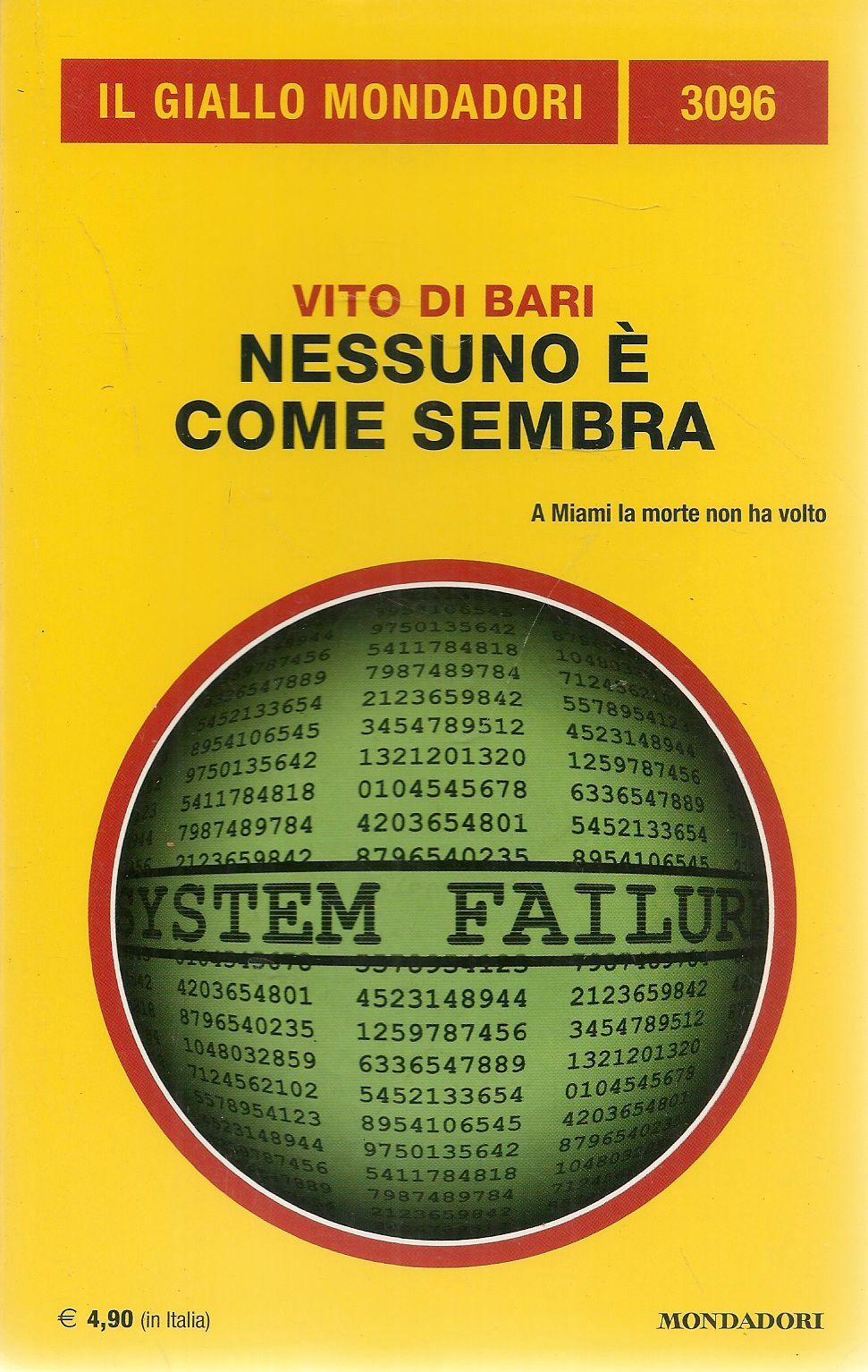 NESSUNO E' COME SEMBRA - VITO DI BARI - IL GIALLO MONDADORI N. 3096