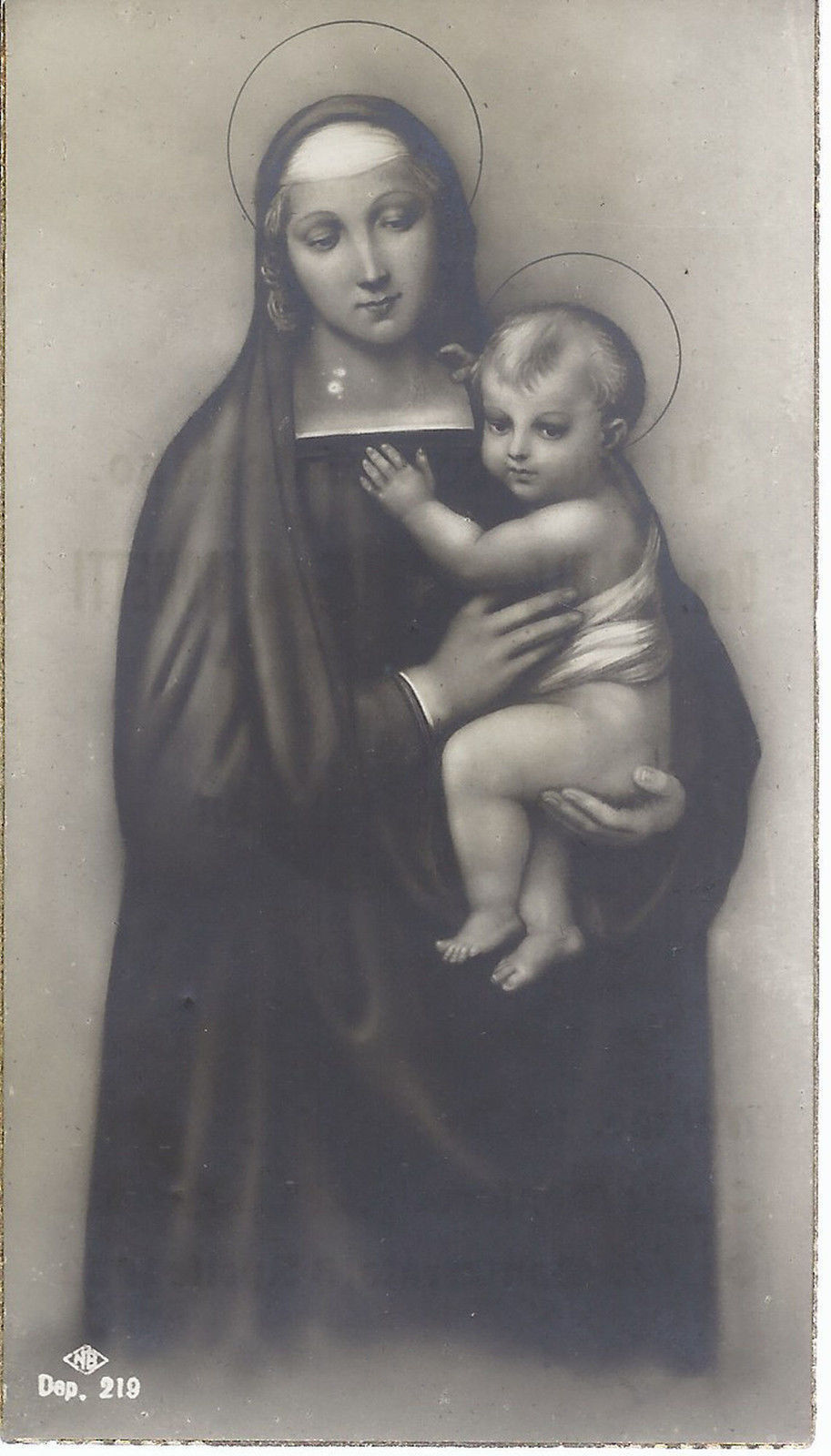Santino - MADONNA COL BAMBINO - Ricordo Ordinazione Sacerdot