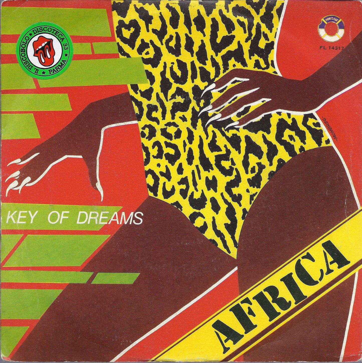 AFRICA - KEY OF DREAMS - SYNTHAJOY - THE NEW BLACKMEN - 45 GIRI