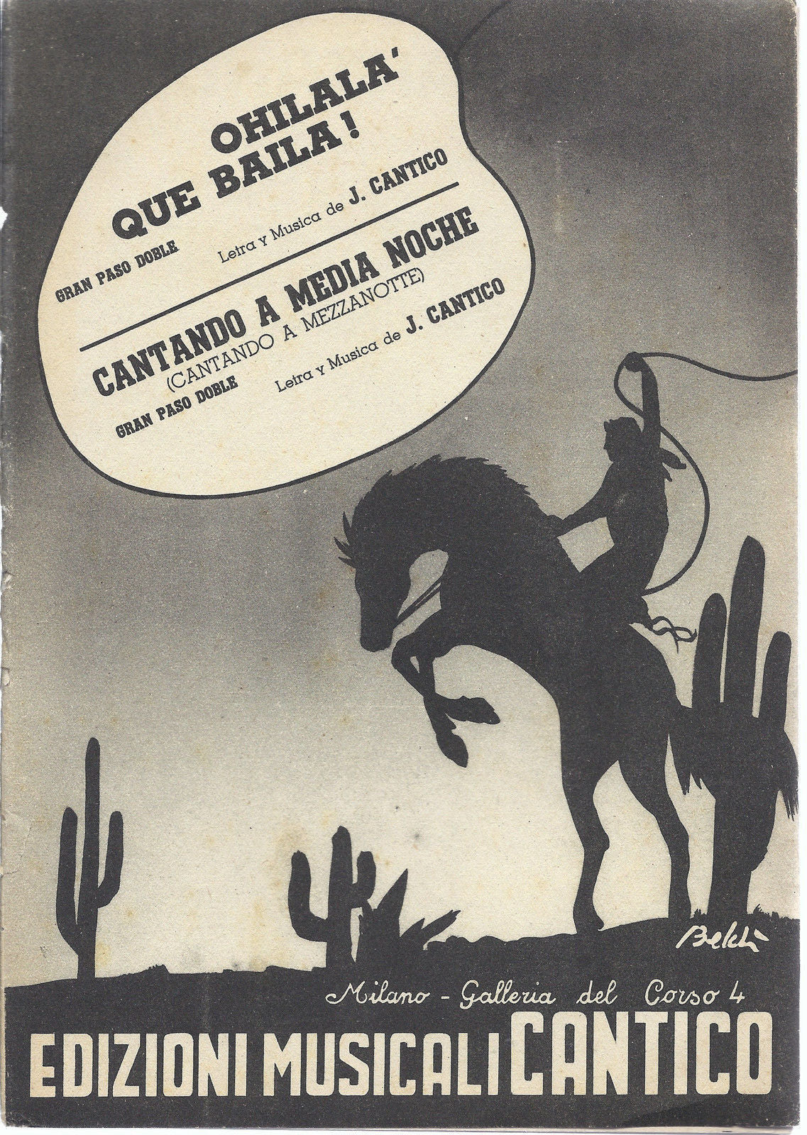 OHILALA' QUE BAILA! - CANTANDO A MEDIA NOCHE J.Cantico # SPARTITO - paso doble
