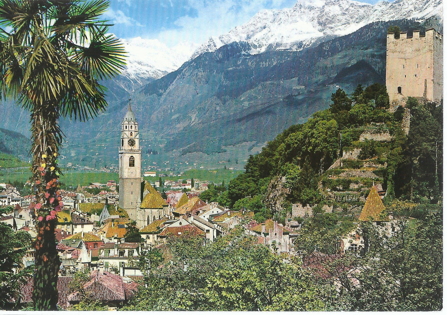 MERANO PANORAMA - MERAN ANSICHT - NV - FG - datata sul ret