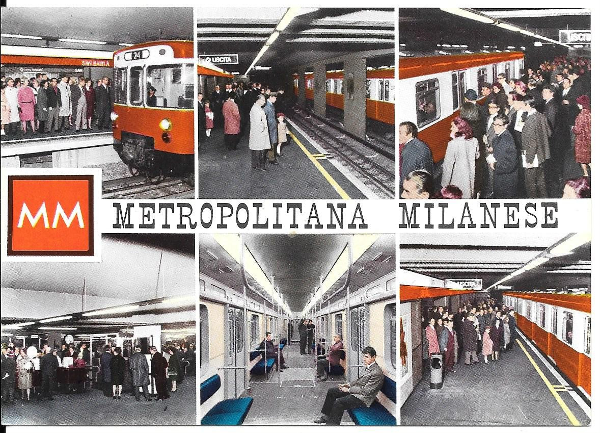 METROPOLITANA MILANESE - SEI VEDUTE - V1965