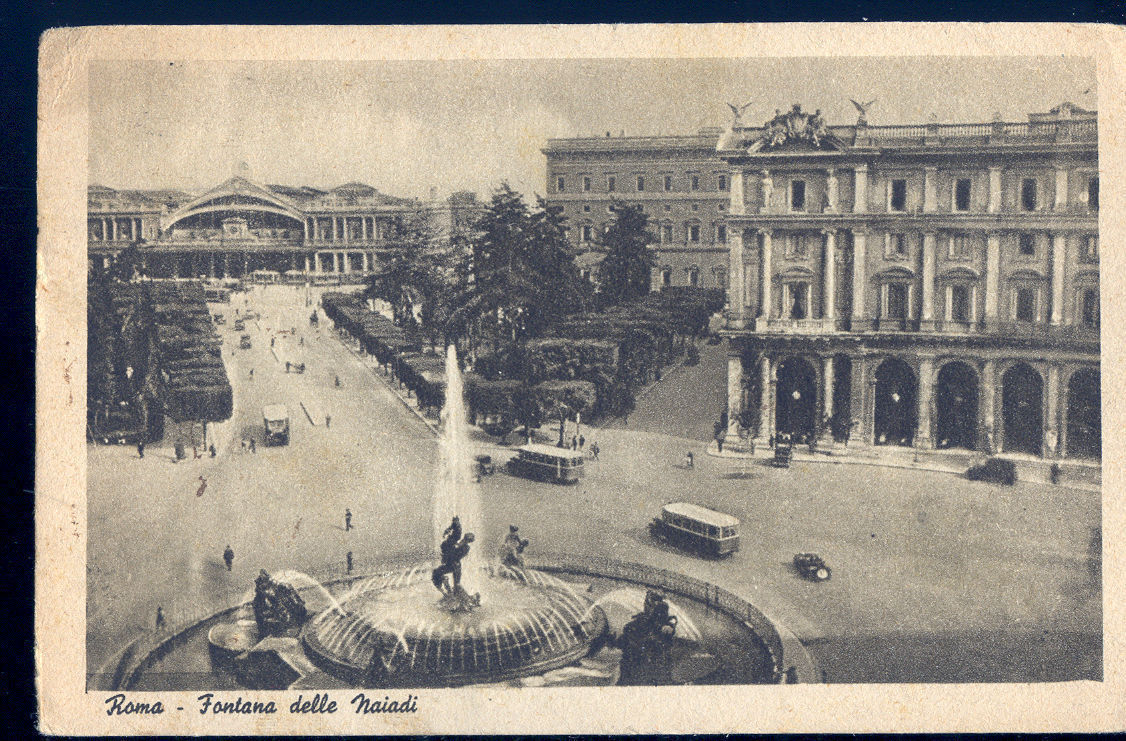 ROMA - FONTANA DELLE NAIADI - V1940