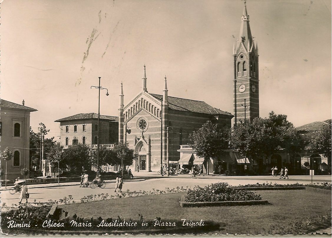 RIMINI- CHIESA SANTA MARIA AUSILIATRICE IN PIAZZA TRIPOLI - V1952
