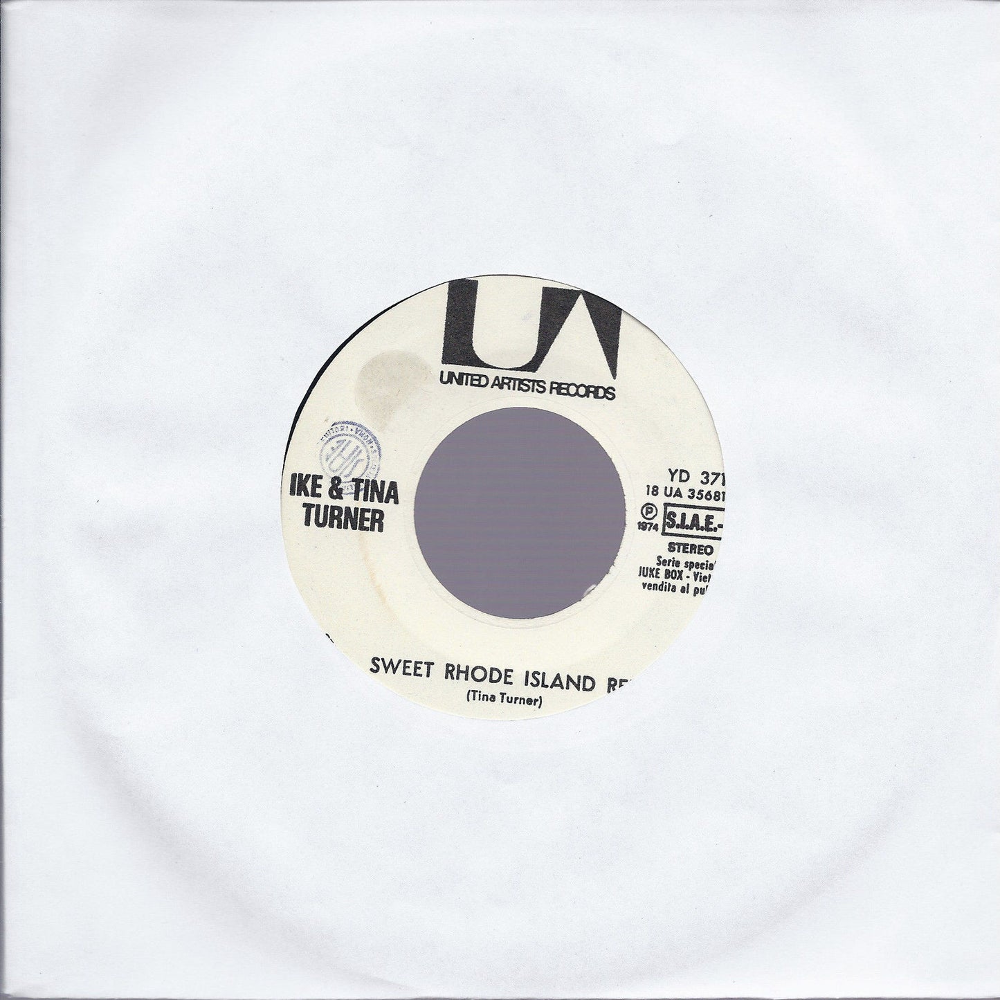 SWEET RHODE ISLAND RED # IKE & TINA TURNER = SIGNORA MIA # SANDRO GIACOBBE -J.B.