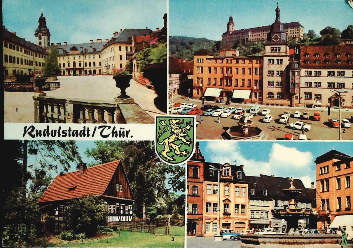 RUDOLSTADT - QUATTRO VEDUTE - V1975