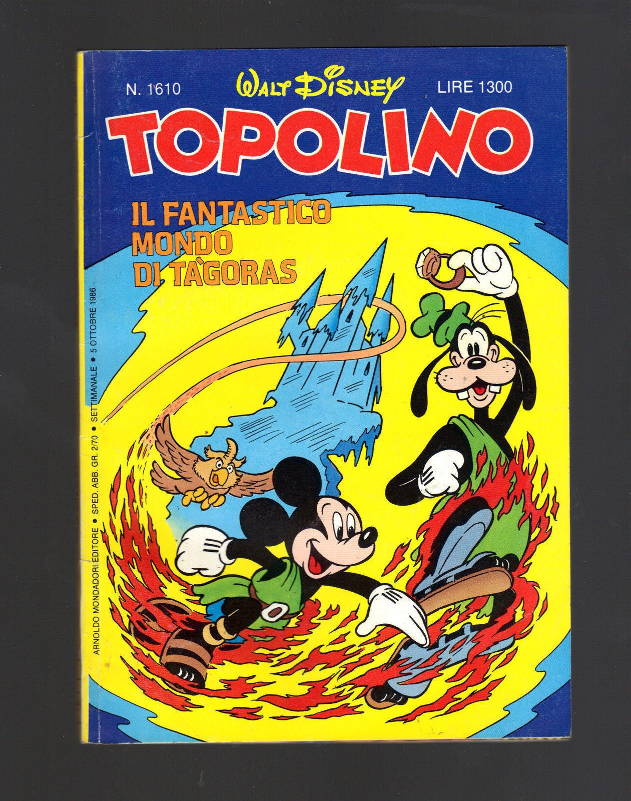 TOPOLINO N° 1610 - 5 OTTOBRE 1986