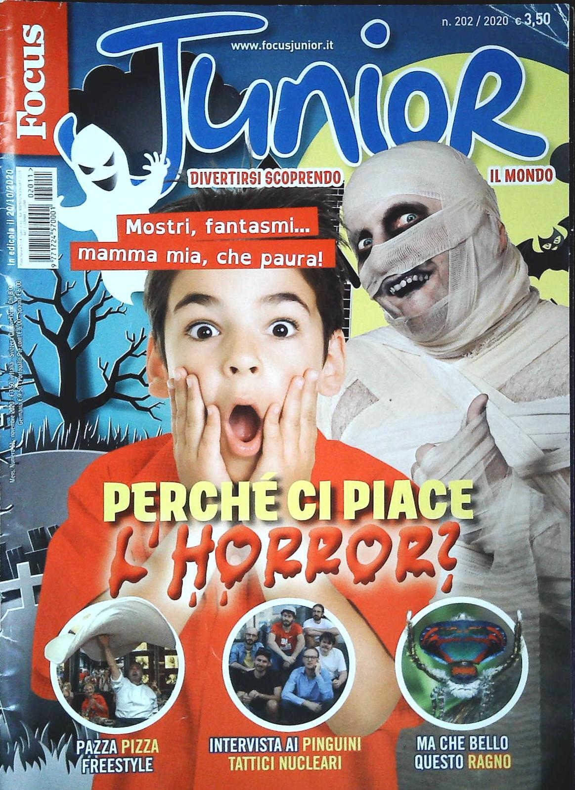 FOCUS JUNIOR N. 202 - ERCHE' CI PIACE L'HORROR - OUTLET DEL LIBRO