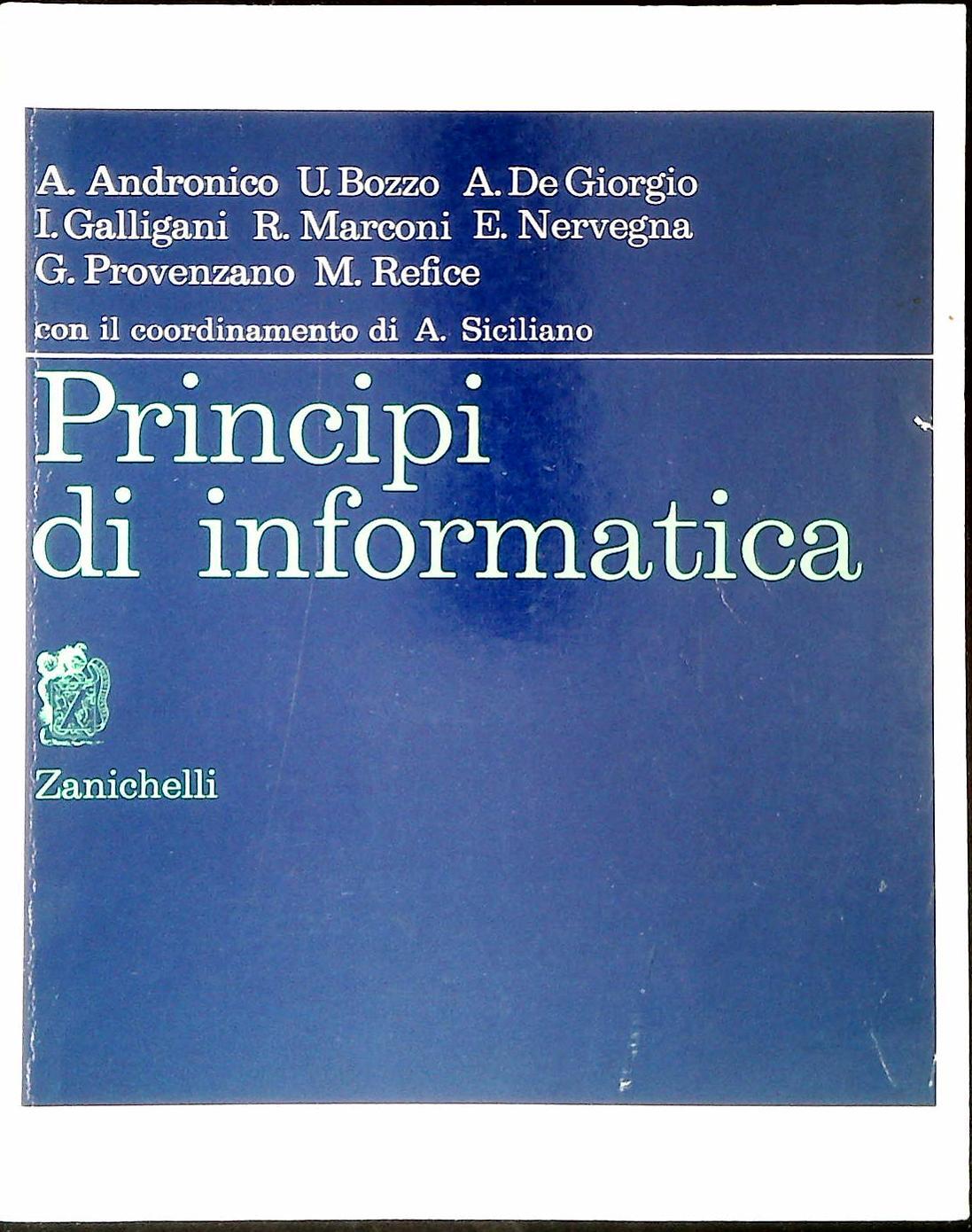 PRINCIPI DI INFORMATICA - A.ANDRONICO