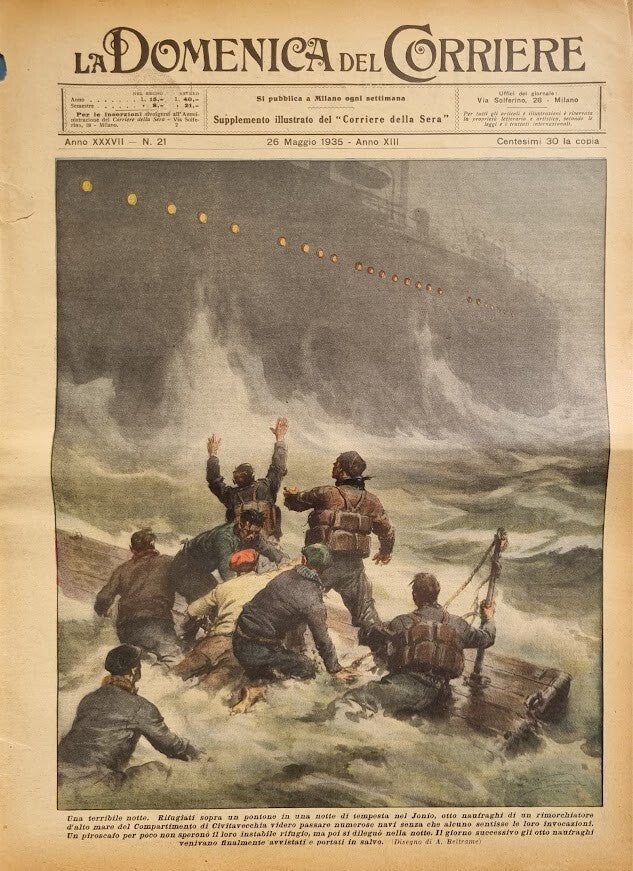 LA DOMENICA DEL CORRIERE 26 MAGGIO 1935- ILL. A. BELTRAME
