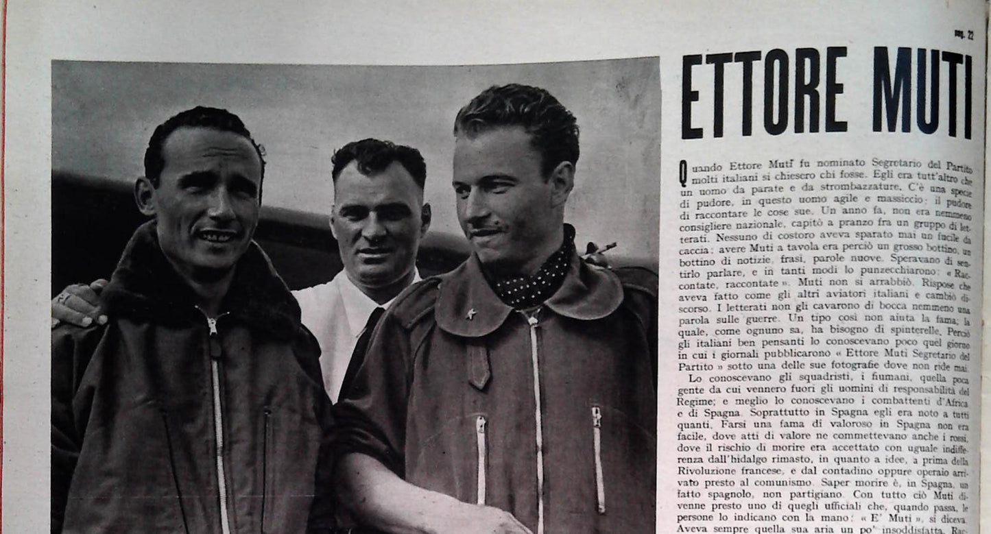 ETTORE MUTI - CLIPPING-RITAGLIO DI GIORNALE