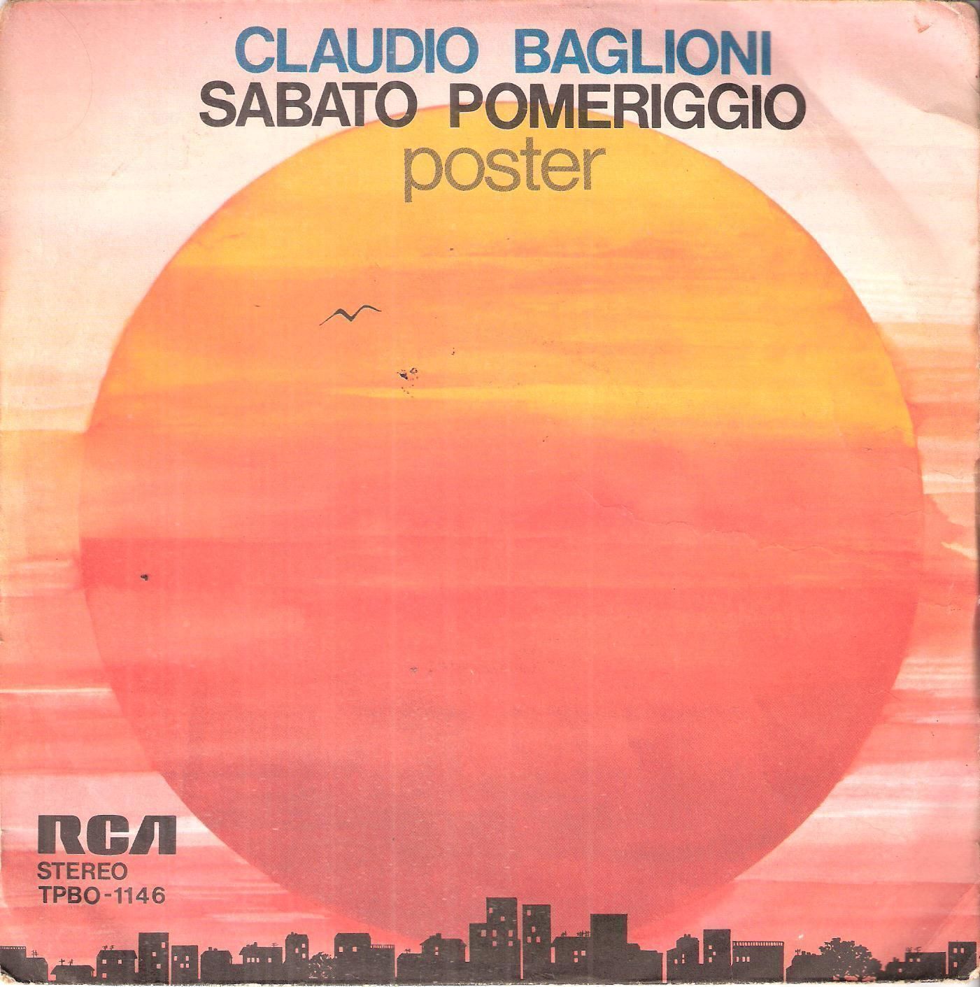 SABATO POMERIGGIO - POSTER# CLAUDIO BAGLIONI
