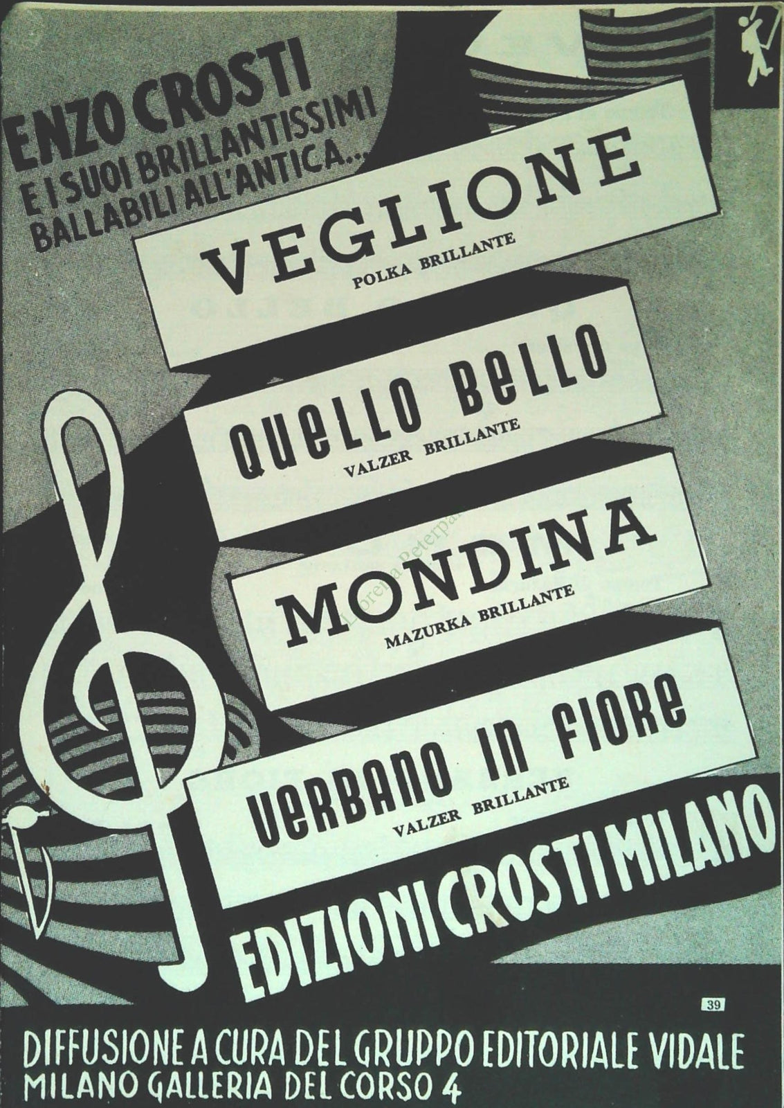 ENZO CROSTI 4 BRANI - SPARTITO-SHEET MUSIC