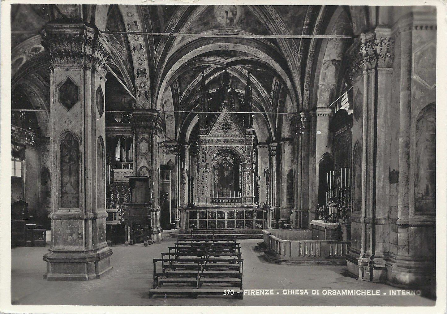 FIRENZE - CHIESA DI ORSAMMICHELE - INTERNO - NV