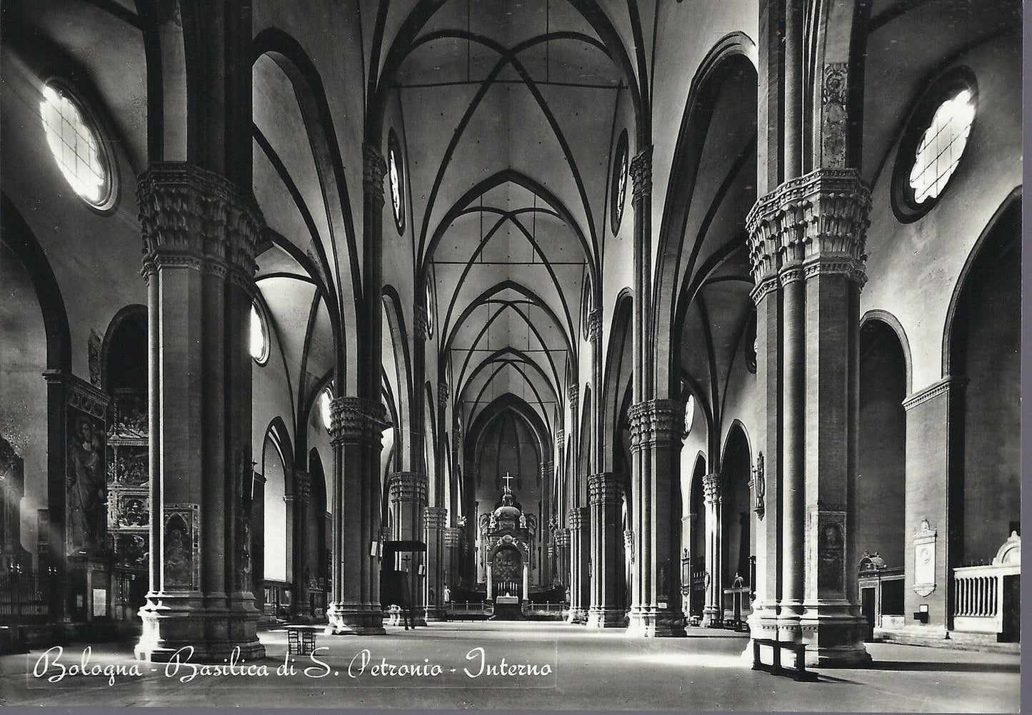 BOLOGNA - BASILICA DI S. PETRONIO - INTERNO - NV - FG