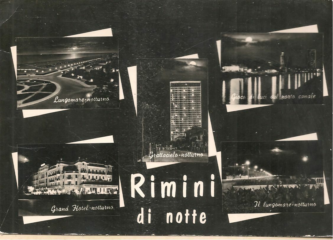 RIMINI DI NOTTE - CINQUE VEDUTE - V1963