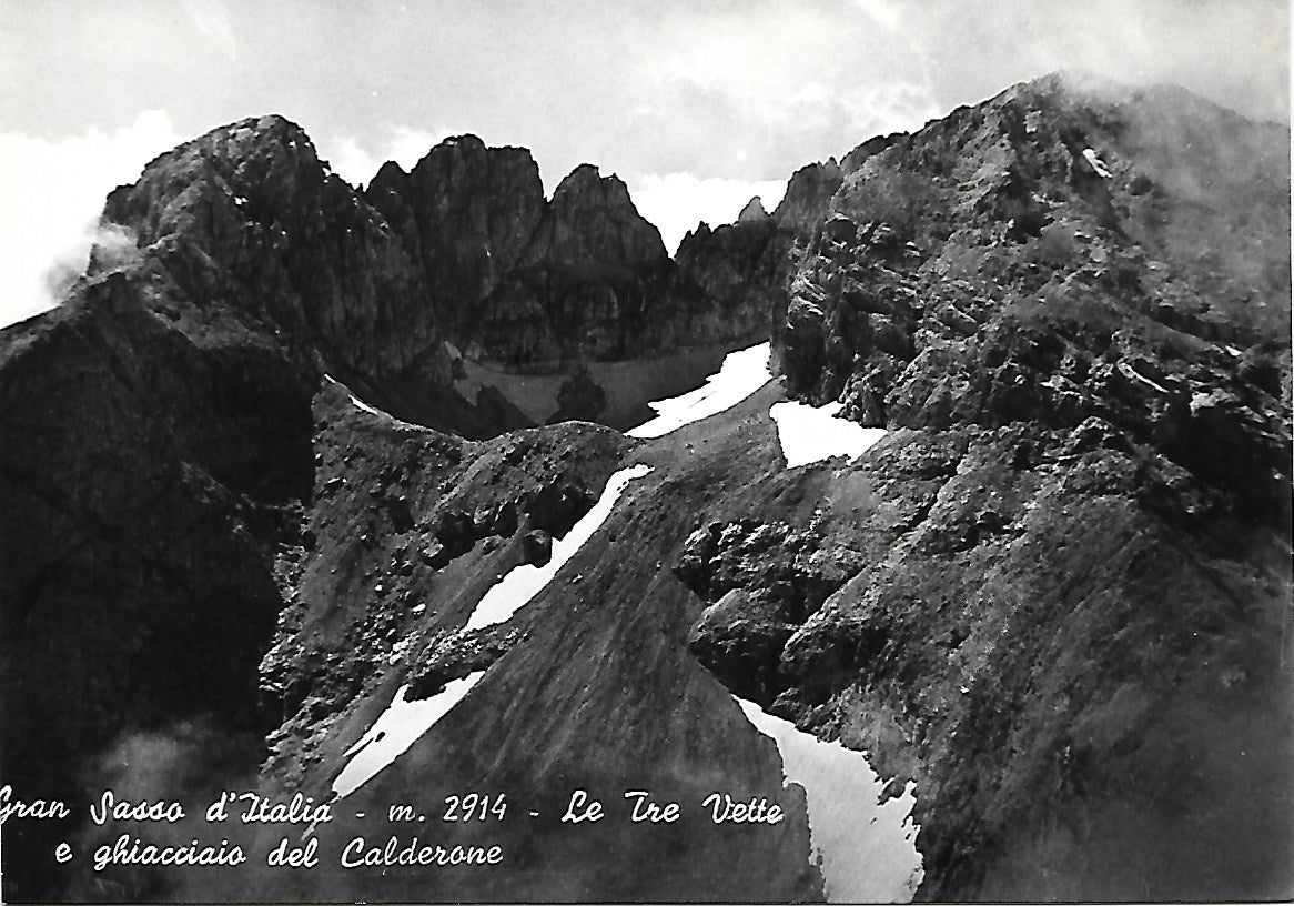 GRAN SASSO D'ITALIA - LE TRE VETTE E GHIACCIAIO DEL CALDERONE - NV