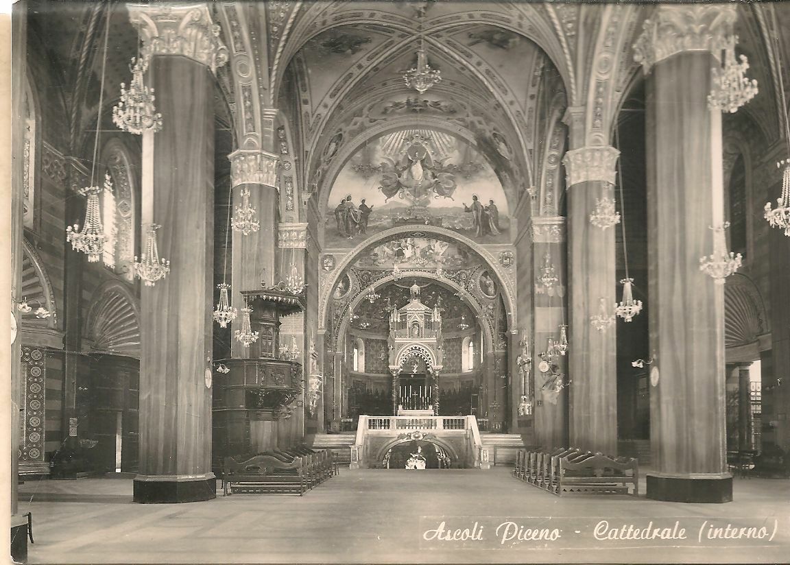 ASCOLI PICENO - CATTEDRALE INTERNO - NV