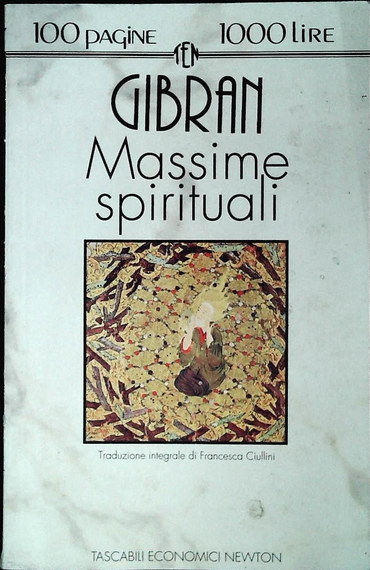 MASSIME SPIRITUALI - GIBRAN - NEWTON 1993 - OUTLET DEL LIBRO