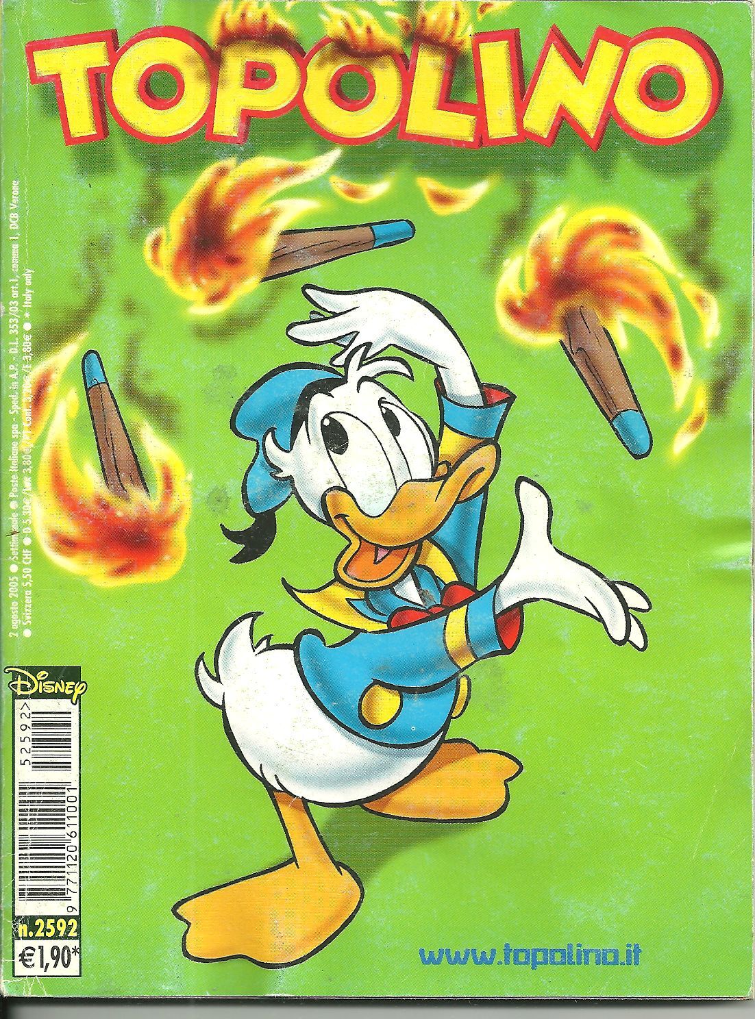 TOPOLINO N. 2592 - 2 AGOSTO 2005