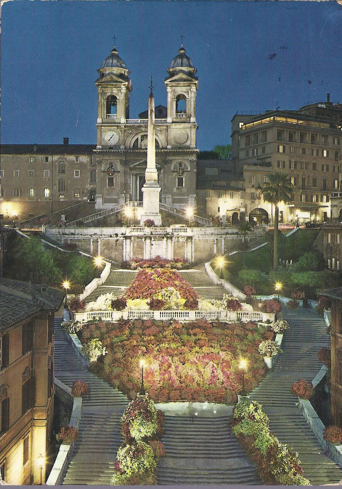 ROMA - TRINITA' DEI MONTI - NOTTURNO - V 1976 - FG