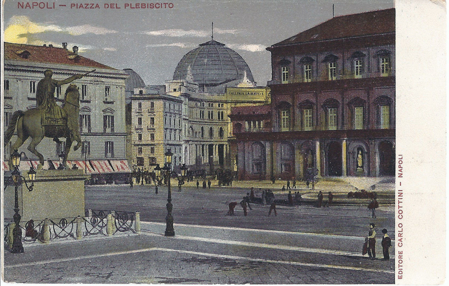 NAPOLI - PIAZZA DEL PLEBISCITO - NV - FP - Dorso Unito - Ed.