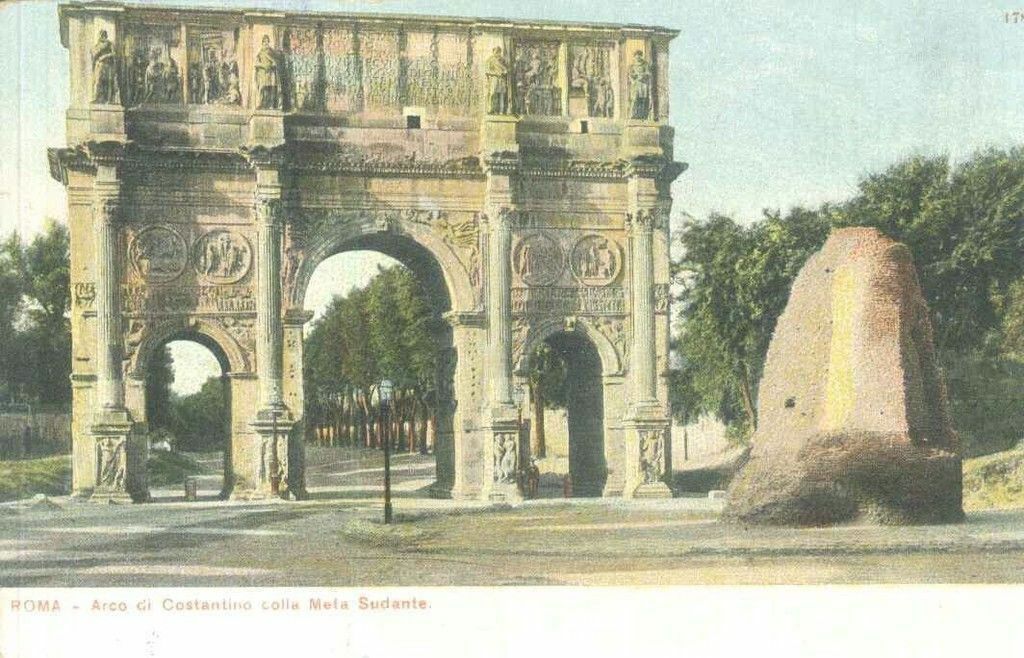 ROMA - ARCO DI COSTANTINO COLLA META SUDANTE - NV - COLORATA