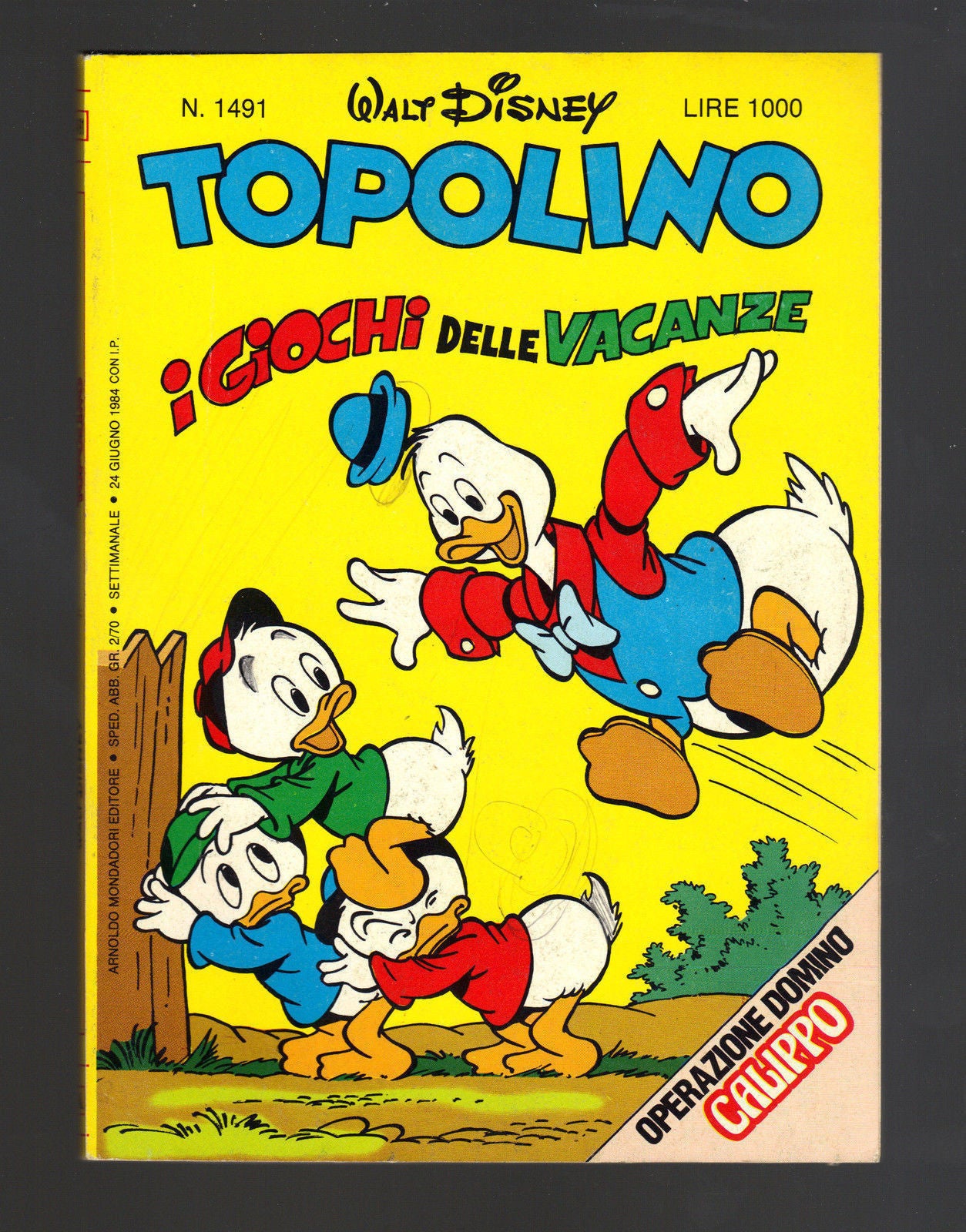 TOPOLINO N° 1491 - 24 GIUGNO 1984