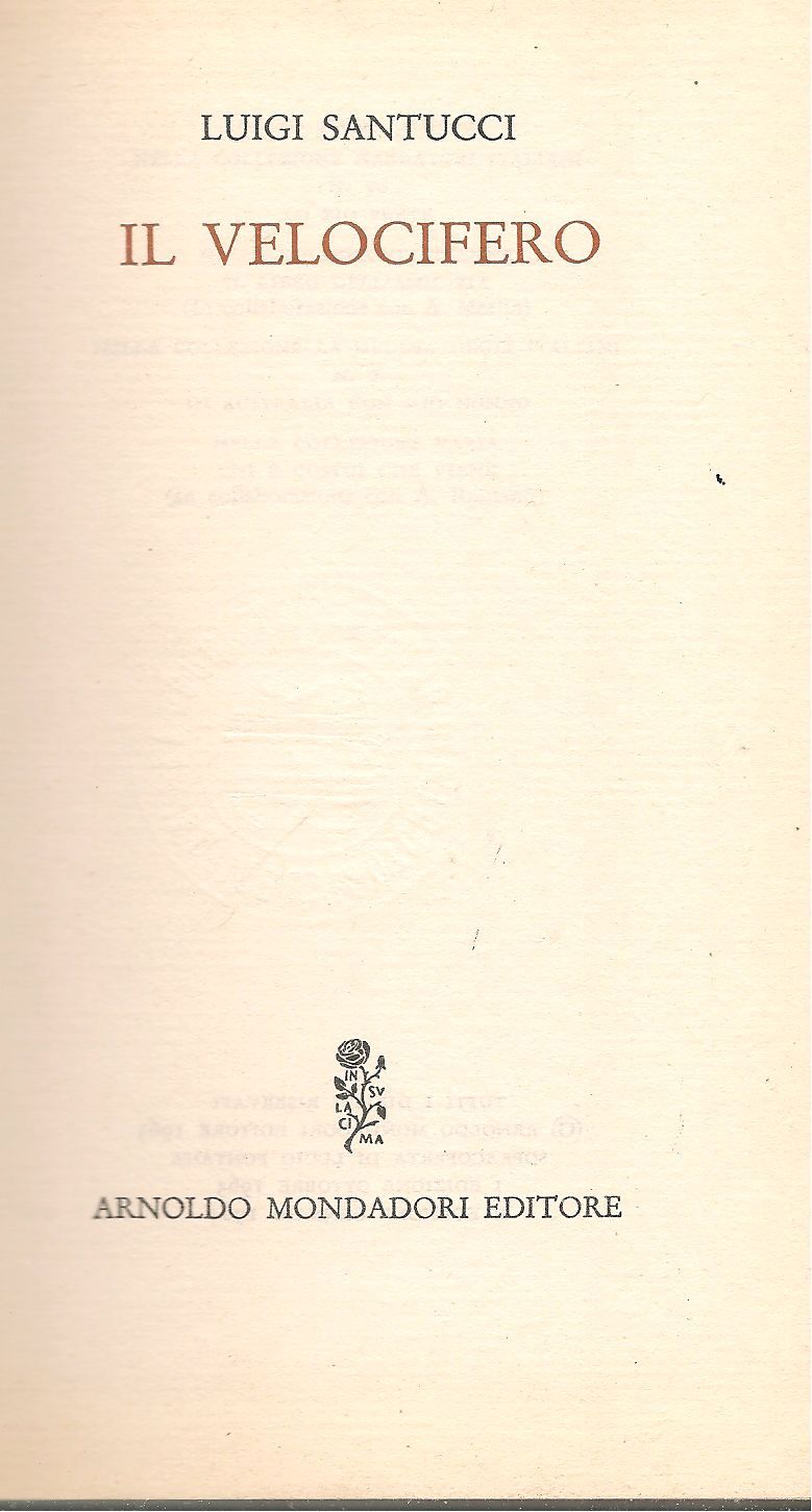 IL VELOCIFERO - LUIGI SANTUCCI