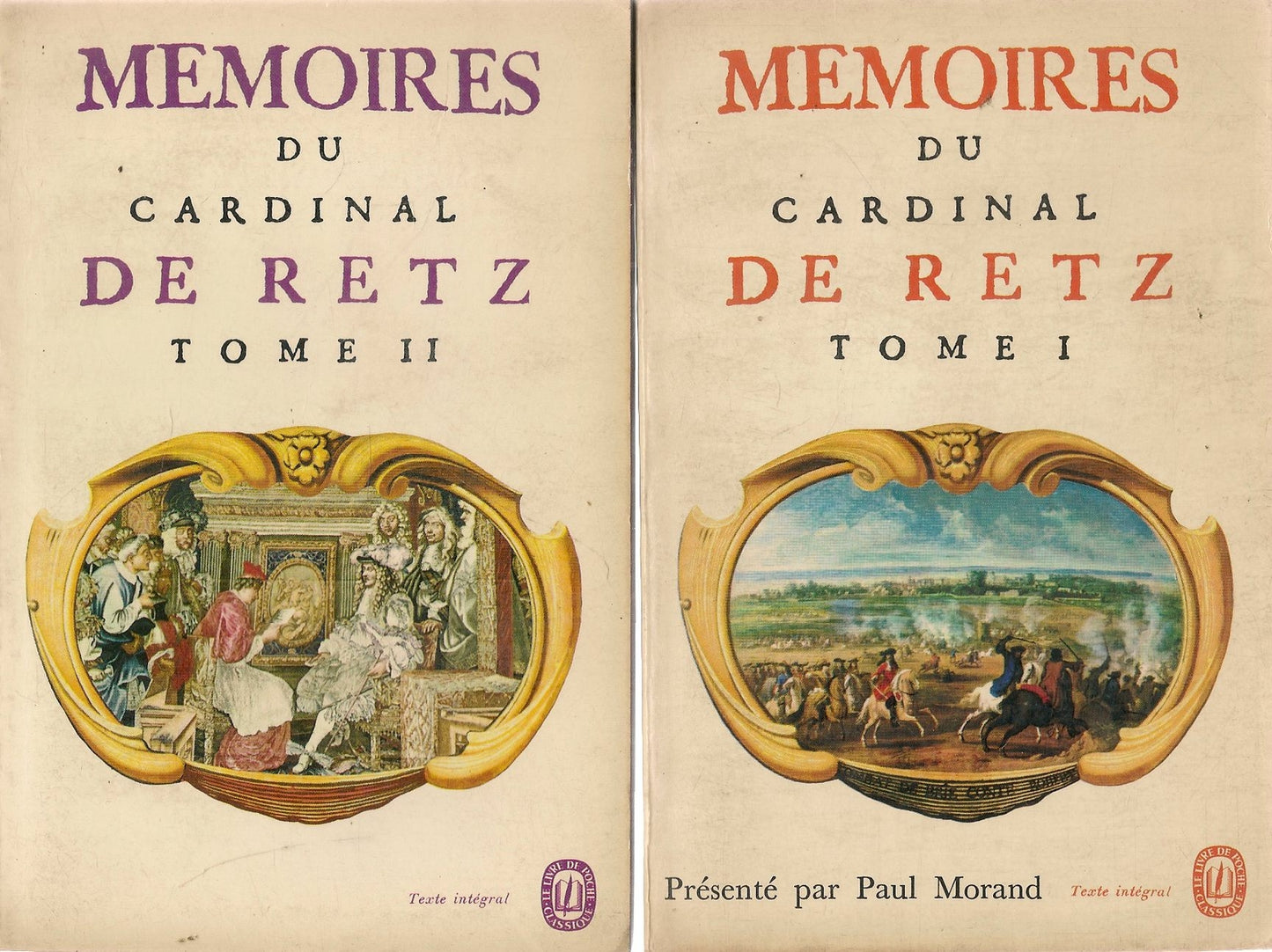 MEMOIRES DU CARDINAL DE RETZ - FRENCH TEXT