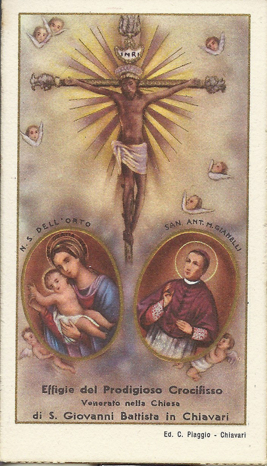 CROCIFISSO PRODIGIOSO DELLA CHIESA DI S. GIOVANNI B. IN CHIA