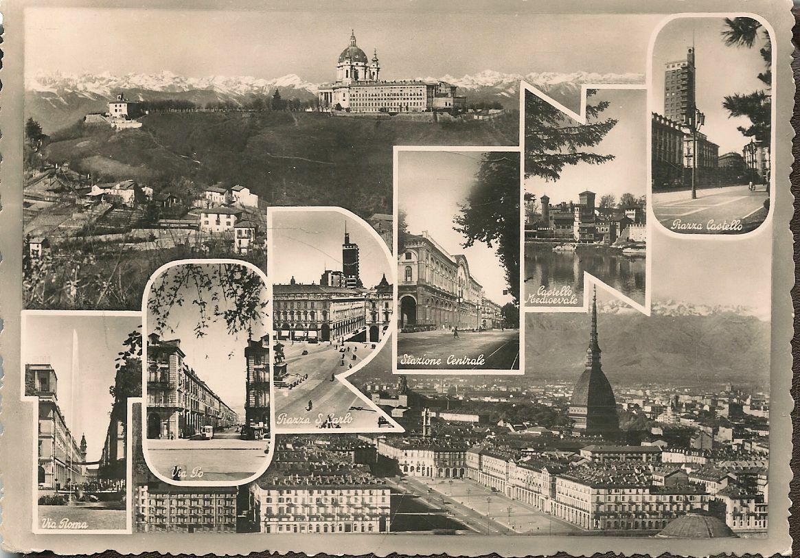 TORINO - OTTO VEDUTE CON SCRITTA - V1953