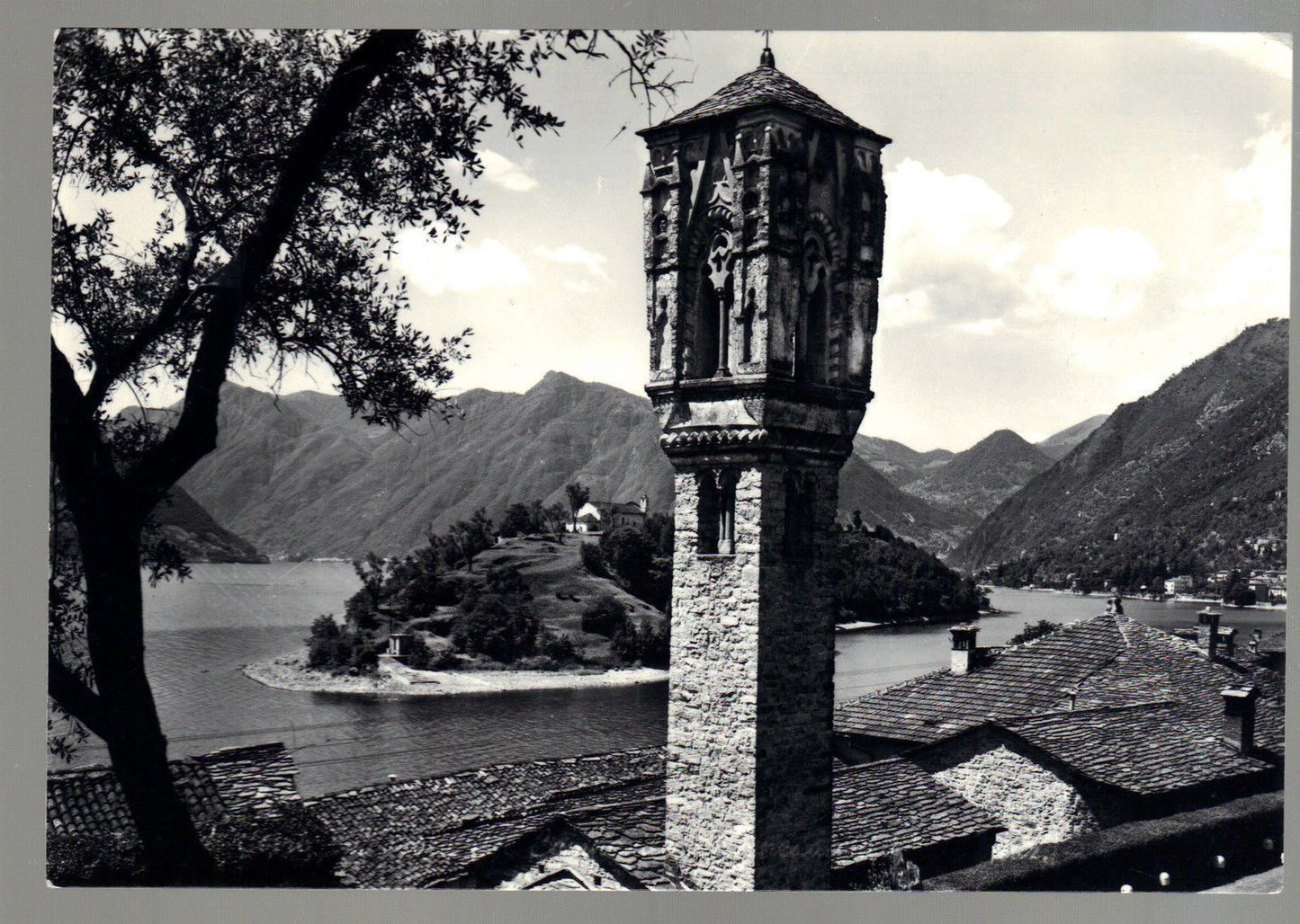 OPEDALETTI - CAMPANILE E ISOLA COMACINA - V1957