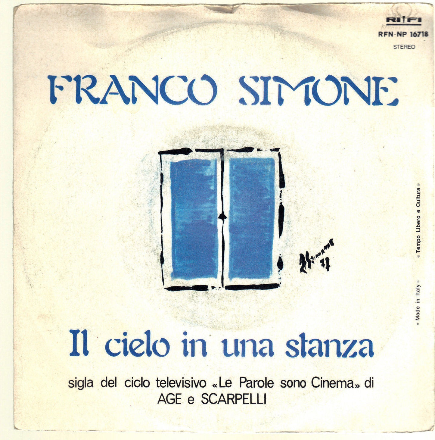 IL CIELO IN UNA STANZA - SARA'!.. # FRANCO SIMONE