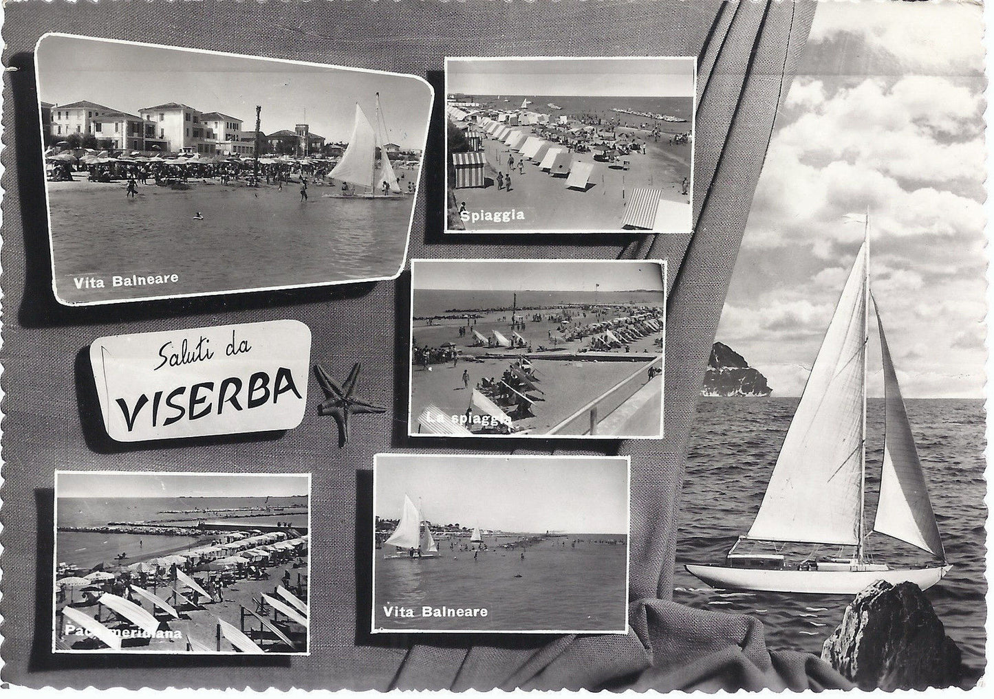 VISERBA - SALUTI - 5 VEDUTINE - V 1960 - FG