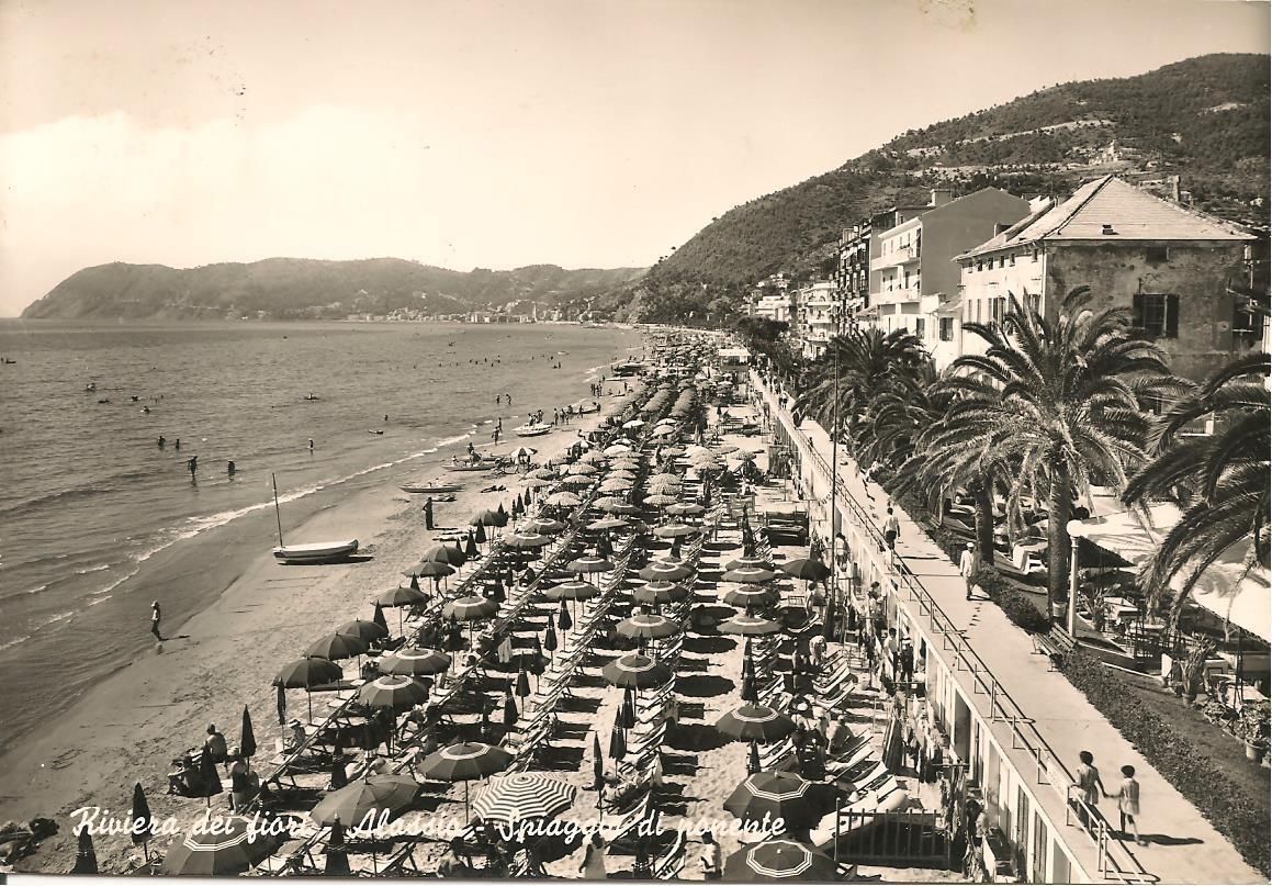 ALASSIO - SPIAGGIA - PANORAMA - V1962