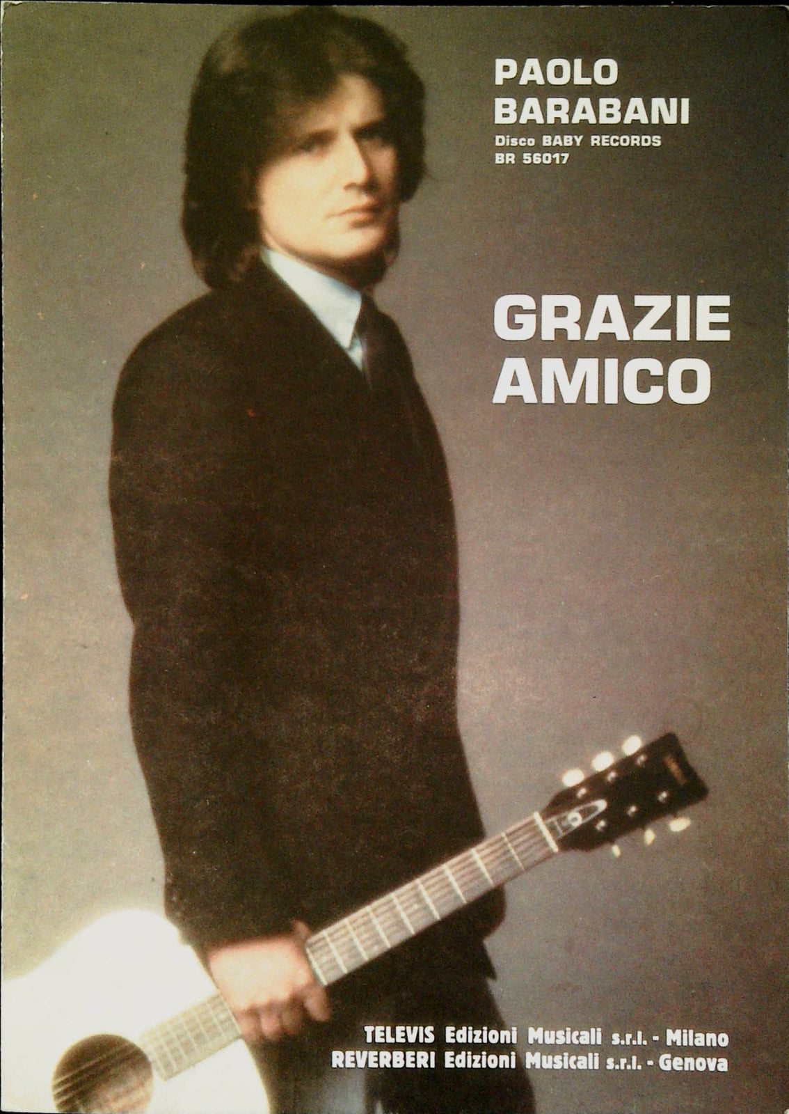 GRAZIE AMICO - PAOLO BARABANI - SPARTITO-SHEET MUSIC