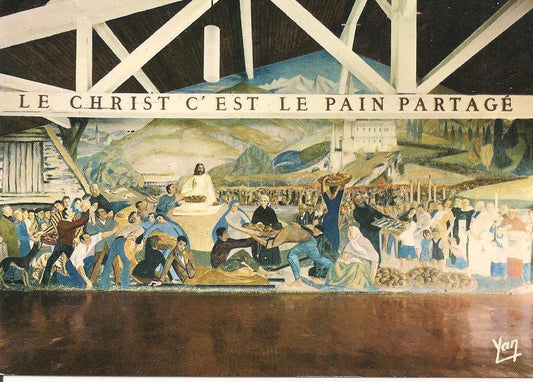 LOURDES -CITE'-SECOURS-SAINT-PIERRE - LA FRESQUE DU PAI