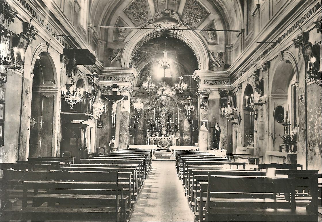 CAPRANICA PRENESTINA - INTERNO CHIESA DELLA MADDALENA -V1969