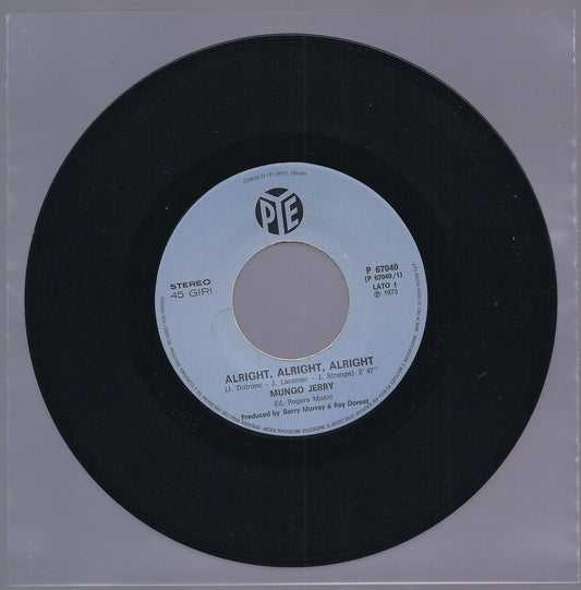 ALRIGHT, ALRIGHT, ALRIGHT - LITTLE MISS HIPSHAKE == MUNGO JERRY